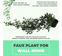 Bortivier 1 Paquet de Plantes Suspendues Artificielles Fausses Plantes en Pot pour DéCoration Murale D'éTagèRe ExtéRieure IntéRieure