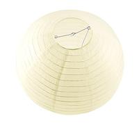 Bortivier 1 X Abat-Jour de Lanterne en Papier Japonais Chinois pour Mariage de FêTe,50Cm (20 Pouces) Blanc CrèMe