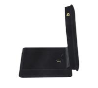 Bortivier 1 x Velours Collier Chaîne Affichage Boîte De Rangement Cadeau Cas Titulaire Titulaire Organisateur - Noir