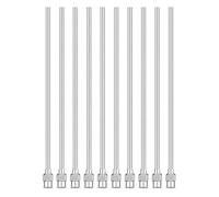 Bortivier 10 Aiguilles de Distribution à Pointe Émoussée de 4 Pouces, Calibre 12, Applicateur de Fluide en Acier Inoxydable, 12 G