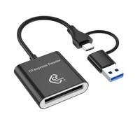Bortivier 10 Gbps CFExpress Type B Lecteur de Carte Écrivain USB3.2 Gen2 USB-C CFE Card Reader pour Android Win XP/Vista / 7/8/8.1/10/11 OS 10 Gbps USB3.2 Gen2 USB-C