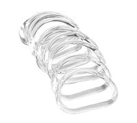 Bortivier 10 PièCes SéRies PoignéE de Sac Transparent Remplacement D Forme Sac à Main PoignéE de Sac à Main pour Sac de Plage à la Main à Main Sac à Main PoignéEs