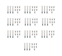 Bortivier 100 PièCes/10 Ensembles A1278 A1286 A1297 Vis InféRieures pour Pro 13 Pouces 15 Pouces Ensemble de Vis de Couverture de BoîTier InféRieur 2008-2012