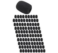 Bortivier 100 PièCes Mini Mousse Microphone Pare-Brise Housse de Microphone Protection en Mousse pour Petits Microphones à et Casque