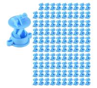 Bortivier 100 PièCes SéRies Isolateurs de de ClôTure éLectrique Impulsion Accessoires de ClôTure éLectronique Isolateur de Pôle Moyen