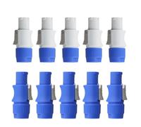 Bortivier 10pcs PowerCon Mâle à 3 Broches Connecteur 250V 20A JOCE D'ENTRÉE SIGNAL D'ÉTAGE pour la LIGNE pour la LUMIÈRE de la PAIN