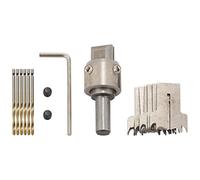 Bortivier 13 PièCes Ensemble de Forets à Anneau, Foret à Anneau en Bois