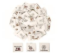 Bortivier 150 PièCes éTiquettes en Tissu Tissé à Coudre à la Main Couture Artisanat éTiquettes en Tissu pour VêTements PoupéEs Chapeaux Chaussures Couture Artisanat Bricolage