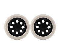 Bortivier 2 Pcs Noir blanc Hot Design Roue chariot a bagages Voyage Roues