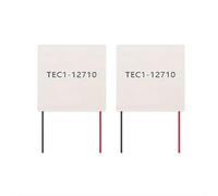 Bortivier 2 Pièces Éléments Peltier TEC1-12710 Module Peltier Thermoélectrique 12710 TEC 12 V 10A Bricolage Refroidisseur Peltier Elemente Board