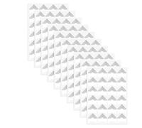 Bortivier 240 Pièces Coins Photo pour Scrapbooking, Autocollants de Coin Photo Dorés, Coins de Photo Autocollants, Argent