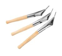 Bortivier 3 Outils de Cire, Outils D'Argile, Outils de Sculpture de Cire, Outil de Batik, Kit D'Outils de Poterie en Cire D'Argile, Outil de Stylo, Stylo Batik en Bois