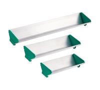 Bortivier 3 Pièces 8 Pouces 10 Pouces 16 Pouces Double Bord en Aluminium Émulsion Scoop Coater pour Outil de Revêtement de Sérigraphie, 3 Tailles