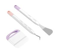 Bortivier 3 PièCes SéRies Outils de DéSherbage en Vinyle, Outil de DéSherbage pour Vinyle avec DéSherbeur à Crochet, Outil de PiéGeage en Vinyle, Kit D'Outils de DéMarrage pour