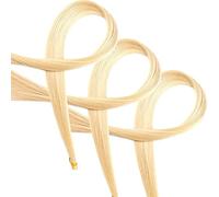 Bortivier 3 PièCes SéRies Violon Archet Kit de Remplacement de Cheveux Violon 29,2 Pouces Violon Archet Rehair Outils Musical Bow Cheveux Violon Cheval Crin, Blanc
