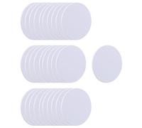 Bortivier 30 Cartes NFC 215, pour Cartes Rondes NTAG215 NFC éTiquette de Carte NFC 215 RéInscriptible Compatible avec TagMo et pour