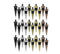 Bortivier 30 Pièces Bouchon de Bouteille Vierge avec Tige Filetée en Métal pour Bouchon de Vin, Ensemble de Matériel pour Le Tournage du Bois, Projet de Bricolage, Installation Facile