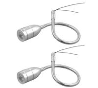 Bortivier 3WAC 12V 24V LED Lampe D'Outil Flexible 30cm LED Lampe de Travail D'Atelier Argent pour Machine CNC Rework Machine de Soudage