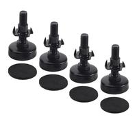 Bortivier 4 PièCes Niveleurs de Meubles Pieds de Nivellement de Meubles Robustes Niveleurs de Jambe RéGlables pour Armoires Tables Chaises Rehausseur