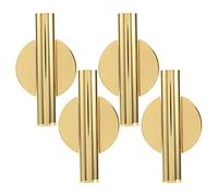 Bortivier 4 PièCes Support Mural de DéCoration de Vase en MéTal pour Tube de Fleur Mural Support de Vase Sec pour L'Affichage de DéCoration Florale, Or