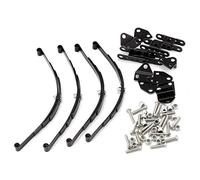 Bortivier 4Pcs 1/10 Ressorts à Lames Ensemble Châssis de Haute LevéE pour 1/10 D90 RC PièCes de Voiture sur Noir
