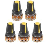 Bortivier 5 pieces 100K ohm 3 bornes lineaires cone audio rotatif pot de potentiometre de type B