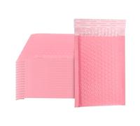 Bortivier 50 PièCes SéRies D'Enveloppe en Mousse Auto-Scellants Enveloppes RembourréEs avec Sac D'ExpéDition à Bulles Paquets Sac Rose