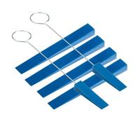 Bortivier 6 Pièces Piano Tuning Mute Tuning Tool/Mute Set Blue Rubber Musical Instrument Accessories pour Pianos à Queue et Droits Muet pour Basses et Aigus