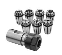 Bortivier 7pcs ER11 1-7mm Pinces a ressort avec tige d'extension de porte-arbre de moteur ER11A 5mm