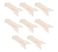 Bortivier 8 Pièces en Bois en Forme de Flèche Découpée, Tranche de Flèche Inachevée, Panneau en Bois Vierge à Suspendre, Plaque en Bois, Flèche en Bois, Panneau de Peinture Rond en Bois