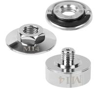 Bortivier Adaptateur X-Lock, Kit D'Adaptateur pour Meuleuse D'Angle pour Filets M14 et 5/8", Compatible avec les Disques de Coupe et les Disques de Ponçage.