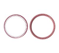 Bortivier Anneau Supérieur 2 Pièces en Plastique comme Indiqué pour Accessoires de Machine à Tricoter à 48 Aiguilles Cercle de Manchon D'Aiguille Rose