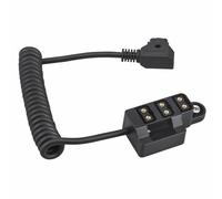 Bortivier Batterie Facturée D-Tap Splitter Câble D-Tap Cordon à Trois Points à Trois Points 180 ° Rotation pour L'Alimentation de la Batterie de Type V