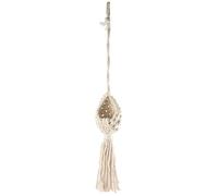 Bortivier Boho Macramé Air Plante Cintre Tillandsia Panier Suspendu Porte-Corde Fleur DéCor à (13CM)