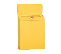 Bortivier Boîte Aux Lettres 1 Pièce avec Serrure, Boîte Aux Lettres Murale à Suspendre, Boîte Aux Lettres Extérieure Adaptée Aux Petites Boîtes Aux Lettres avec Porte en Fer