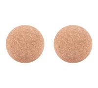 Bortivier Bouchon de Vin de Boule de LièGe en Bois de 2 PièCes, Bouchon de Boule de LièGe pour Le Remplacement de Bouteille de Carafe de Carafe de Vin 2.1 Pouces / 5.5 Cm