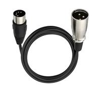 Bortivier Câble Audio DIN 5 Broches vers XLR 3 Broches pour Instruments de Musique ou Câbles avec MIDI ou XLR DIN 5P Mâle vers XLR Mâle