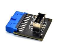 Bortivier Câble de Conversion USB 3.0 à USB 3.2 de Type C de Type C, 20 Broches à 19 Broches pour Les Ordinateurs de Bureau