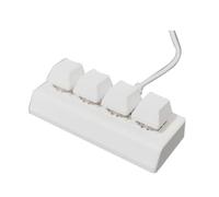 Bortivier Clavier Mécanique Mini 4Key - Copie et Collage Complets en Un - Compatible Bureautique, Jeux, Dessin - Interrupteurs Programmables - Compact et Portable