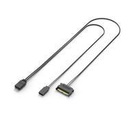 Bortivier Contrôleur ARGB pour Ordinateur Boîtier PC Réinitialisation Contrôle vers ARGB Câble d'alimentation de Réinitialisation PC 5 V 3 Broches Contrôleur D'Éclairage Noir