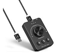 Bortivier Contrôleur de Son USB Bouton de Contrôle Du Volume de L'Ordinateur Compatible Bluetooth - Bouton de Réglage Du Volume Externe