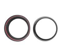 Bortivier CôTé de Tableau de Bord de Voiture DéCoration D'AéRation Cache de Bague Autocollant de Voiture Style de Fibre de pour F55 F56 F57