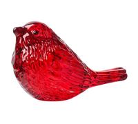 Bortivier Crystal Figurines Blows Birds Collectible pour Verre pour Les Amoureux des Animaux Décor pour Les Cadeaux de Table Rouge