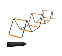 Bortivier Échelle D'Agilité Pliable pour L'Entraînement de Foot et de Football. Équipement de Saut, de Vitesse et de Coordination pour le Travail des Pieds, avec 8 Grilles pour les Enfants et les Adul