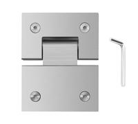 Bortivier Heavy Duty 180 DegréS Porte en Verre Vitrine Cabinet Clip en Verre Douche de CharnièRe de Porte de Rechange PièCes en Acier Inoxydable