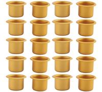 Bortivier Insert de Bougie en MéTal 20 PièCes pour Bougies Coniques Bougeoir DéCoratif Bricolage Ensemble de Bougeoirs pour Table de Bougies d'arbre