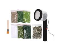 Bortivier Jardineuse D'Herbe Électrostatique Jardinière Portative Machine de Flocage Électrostatique Table de Sable Outil de Bricolage