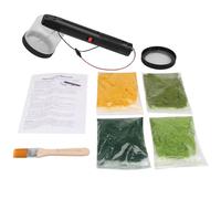 Bortivier Kit de Flocage Applicateur D'Herbe Statique Mini Machine de Flocage ABS avec PoignéE AntidéRapante pour Bricolage Table de Sable de ModéLisation ScéNique