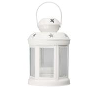 Bortivier Lanternes Une Bougie Suspendues en MéTal Vintage, Photophore, Chandelier pour Mariage, Maison, Cadeau de FêTes d'anniversaire-Blanc