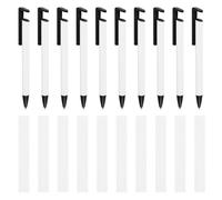 Bortivier Lot de 10 éBauches de Stylos à Sublimation avec Corps en Tube D'Aluminium Enduit de Film RéTractable pour Stylos à Bille D'Impression par Sublimation